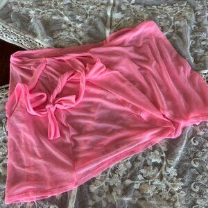 Swim Cover Up Bundle Size Small – Wild Fable NWT Pink Skirt & Cupshe White Lace